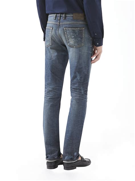 jeans gucci uomo saldu|gucci denim jeans.